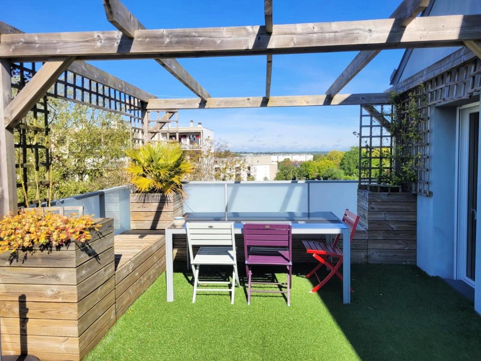 נאנט Le Nid : Rooftop Moderne Surplombant La Ville מראה חיצוני תמונה